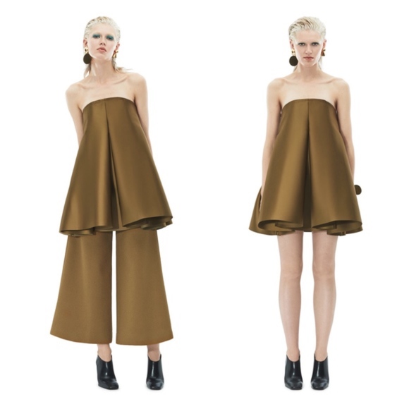 Solace London Dresses & Skirts - Solace London Lexi Pleated Bonded Satin Mini Dress